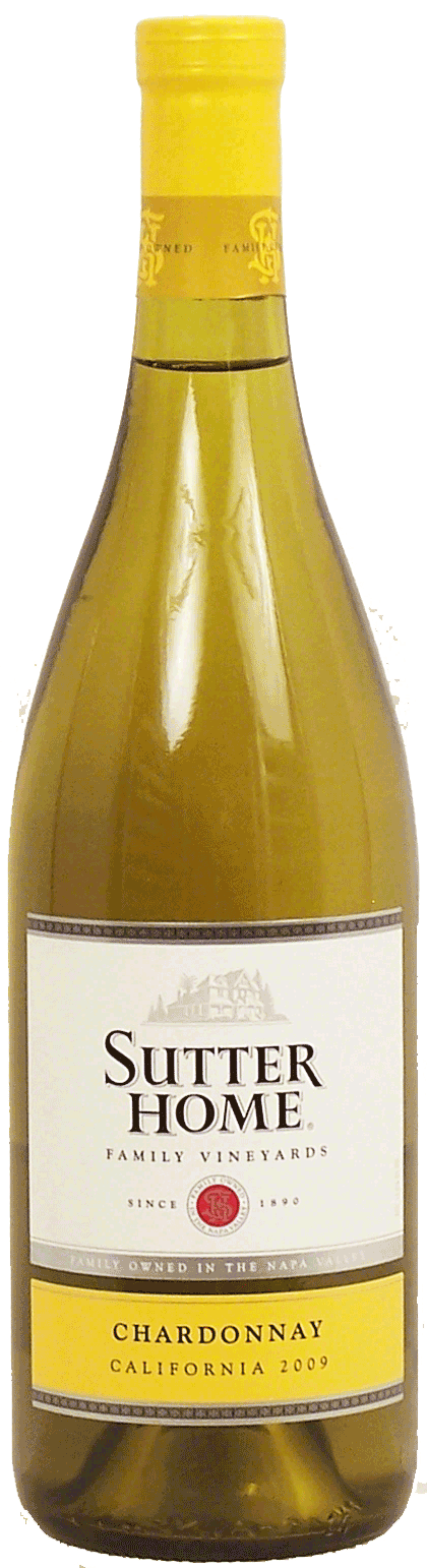 Sutter Home Family Vineyards chardonnay wine of Napa Valley California, 13% alc. by vol. Full-Size Picture